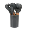 12-piece Non-stick Cooking Wooden Handle Silicone Kitchenware Set